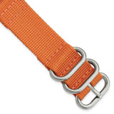Image of 20mm Two-Piece Orange Ballistic Nylon Steel Buckle Watch Band