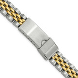Image of 12-15mm Lady Two-tone Jubilee w/Deployment Satin/Mirror Watch Band