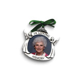Image of IN LOVING MEMORY Pewter Memorial 1.5x1.75 Photo Frame Ornament