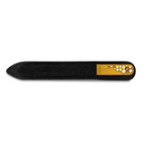 Image of Luxury Giftware Set of 12 Orange Crystal Design Long Glass Nail Files