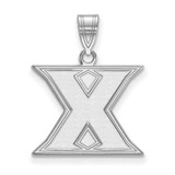 Image of 10K White Gold Xavier University Medium Pendant by LogoArt