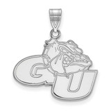 Image of 10K White Gold Gonzaga University Large Pendant by LogoArt