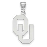 Image of 10K White Gold University of Oklahoma Large Pendant by LogoArt