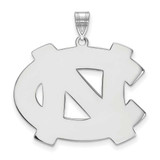 Image of 10K White Gold University of North Carolina XL Pendant by LogoArt (1W005UNC)