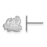 Image of 10K White Gold Old Dominion University X-Small Post Earrings by LogoArt