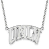 Image of 18" 10K White Gold University of Nevada Las Vegas Large Pendant Necklace by LogoArt