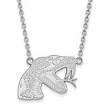 Image of 18" 10K White Gold Florida A&M University Large Pendant w/ Necklace by LogoArt