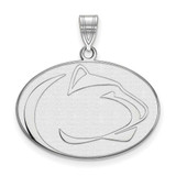 Image of 10K White Gold Penn State University Large Pendant by LogoArt