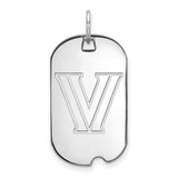 Image of 10K White Gold Villanova University Small Dog Tag by LogoArt