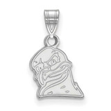 Image of 10K White Gold Virginia Tech Small Pendant by LogoArt (1W060VTE)