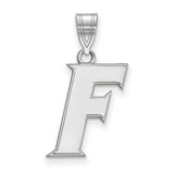 Image of 10K White Gold University of Florida Medium Pendant by LogoArt (1W061UFL)