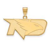 Image of 10K Yellow Gold University of North Dakota Medium Pendant by LogoArt (1Y003UNOD)