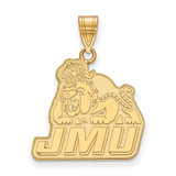 Image of 10K Yellow Gold James Madison University Large Pendant by LogoArt (1Y004JMU)