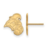 Image of 10K Yellow Gold Coastal Carolina University Small Post Earrings by LogoArt