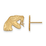 Image of 10K Yellow Gold Florida A&M University Small Post Earrings by LogoArt