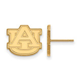 Image of 10K Yellow Gold Auburn University Small Post Earrings by LogoArt