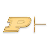 Image of 10K Yellow Gold Purdue Small Post Earrings by LogoArt (1Y009PU)