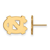 Image of 10K Yellow Gold University of North Carolina Sm Post Earrings LogoArt 1Y009UNC