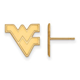 Image of 10K Yellow Gold West Virginia University Small Post Earrings by LogoArt