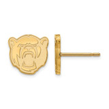 Image of 10K Yellow Gold Baylor University X-Small Post Earrings by LogoArt (1Y028BU)