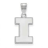 Image of 14K White Gold University of Illinois Medium Pendant by LogoArt (4W003UIL)