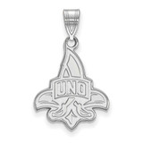 Image of 14K White Gold University of New Orleans Large Pendant by LogoArt