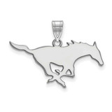 Image of 14K White Gold Southern Methodist University Large Pendant by LogoArt