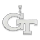 Image of 14K White Gold Georgia Institute of Technology XL Pendant by LogoArt