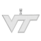 Image of 14K White Gold Virginia Tech XL Pendant by LogoArt