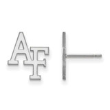 Image of 14K White Gold United States Air Force Academy Small Post Earrings by LogoArt
