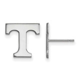 Image of 14K White Gold University of Tennessee Small Post Earrings by LogoArt (4W009UTN)