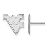 Image of 14K White Gold West Virginia University Small Post Earrings by LogoArt