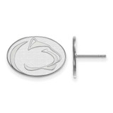 Image of 14K White Gold Penn State University Small Post Earrings by LogoArt