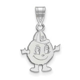 Image of 14K White Gold Syracuse University Medium Pendant by LogoArt (4W024SYU)