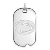 Image of 14K White Gold Penn State University Large Dog Tag by LogoArt