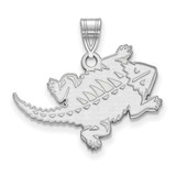 Image of 14K White Gold Texas Christian University Large Pendant by LogoArt (4W031TCU)