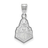Image of 14K White Gold Purdue Medium Pendant by LogoArt (4W038PU)