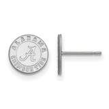 Image of 14K White Gold University of Alabama X-Small Post Earrings by LogoArt (4W049UAL)