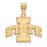 Image of 14K Yellow Gold Iowa State University Medium Pendant by LogoArt (4Y003IAS)
