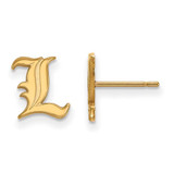 Image of 14K Yellow Gold University of Louisville X-Small Post Earrings by LogoArt