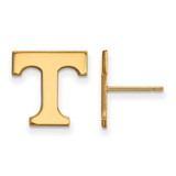 Image of 14K Yellow Gold University of Tennessee Small Post Earrings by LogoArt 4Y009UTN
