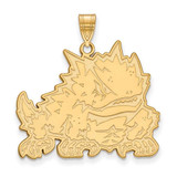 Image of 14K Yellow Gold Texas Christian University XL Pendant by LogoArt