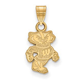 Image of 14K Yellow Gold University of Wisconsin Small Pendant by LogoArt (4Y044UWI)