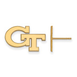 Image of 14K Yellow Gold Georgia Institute of Technology Sm Post Earrings LogoArt 4Y061GT