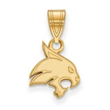 Image of Gold Plated Sterling Silver Texas State University Small Pendant by LogoArt