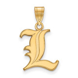 Image of Gold Plated Sterling Silver University of Louisville Med Pendant LogoArt GP003UL
