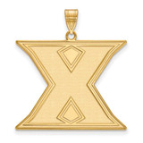 Image of Gold Plated Sterling Silver Xavier University XL Pendant by LogoArt