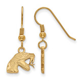 Image of Gold Plated 925 Silver Florida A&M University X-Small Dangle Earrings by LogoArt