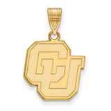 Image of Gold Plated Sterling Silver University of Colorado Med Pendant LogoArt GP026UCO