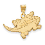 Image of Gold Plated Sterling Silver Texas Christian University Lg Pendant LogoArt GP031